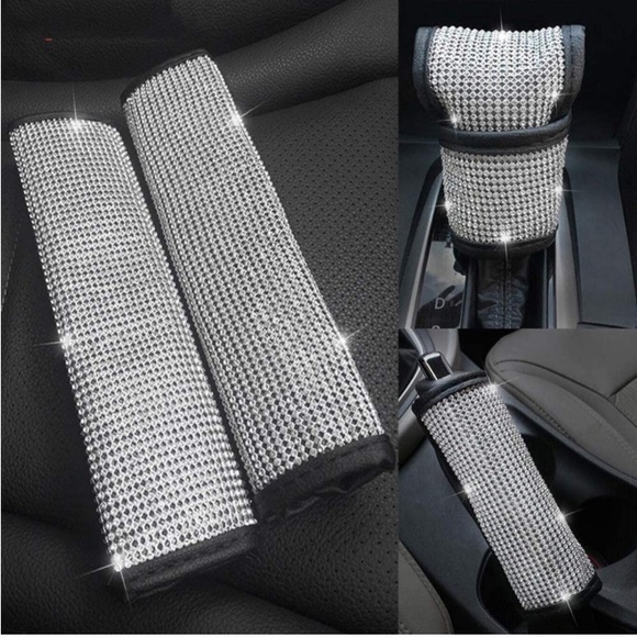 4PC Bling Car Interior Accessories Set - Picture 1 of 7